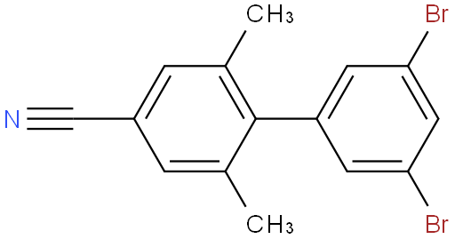3',5'-dibromo-2,6-dimethyl-[1,1'-biphenyl]-4-carbonitrile