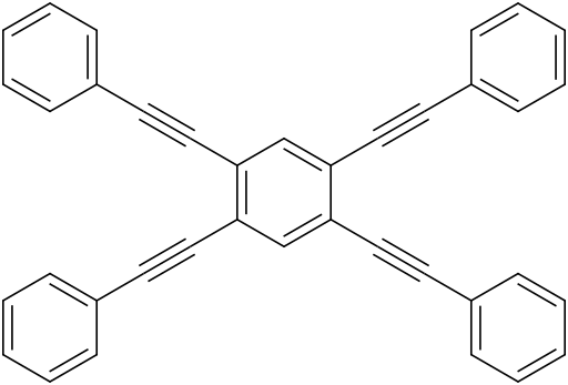 1,2,4,5-tetrakis(phenylethynyl)benzene