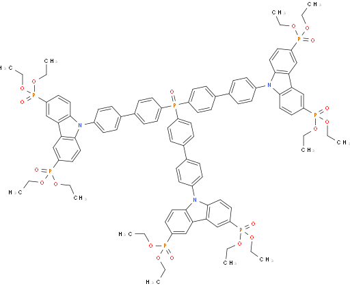 dodecaethyl (((oxo-l5-phosphanetriyl)tris([1,1'-biphenyl]-4',4-diyl))tris(9H-carbazole-9,3,6-triyl))hexakis(phosphonate)