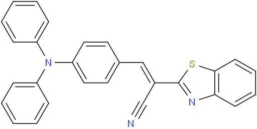 2-(benzo[d]thiazol-2-yl)-3-(4-(diphenylamino)phenyl)acrylonitrile