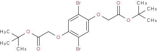 di-tert-butyl 2,2'-((2,5-dibromo-1,4-phenylene)bis(oxy))diacetate