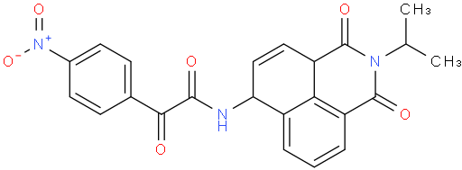 N-(2-isopropyl-1,3-dioxo-2,3,3a,6-tetrahydro-1H-benzo[de]isoquinolin-6-yl)-2-(4-nitrophenyl)-2-oxoacetamide